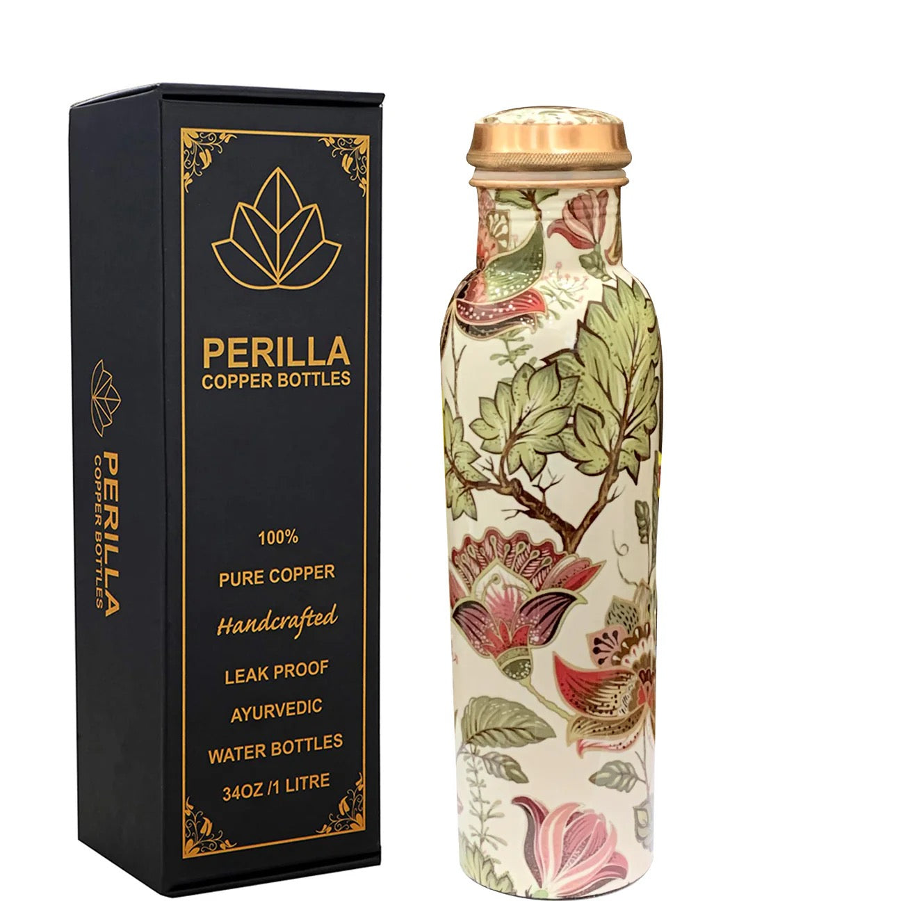 Perilla Copper Water Bottle - 33oz