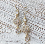 VB & CO Sparkly Crystal Earrings