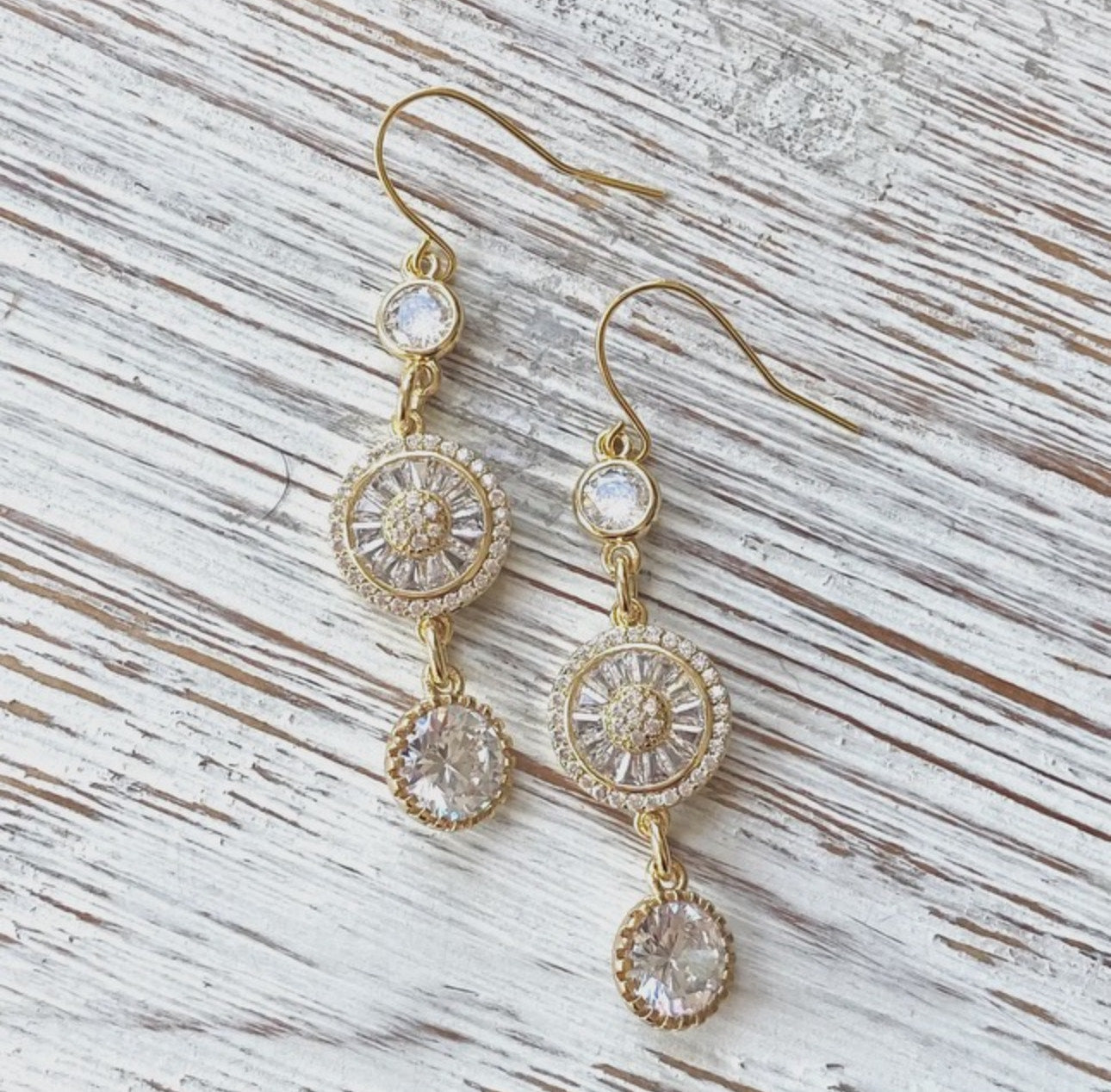VB & CO Sparkly Crystal Earrings