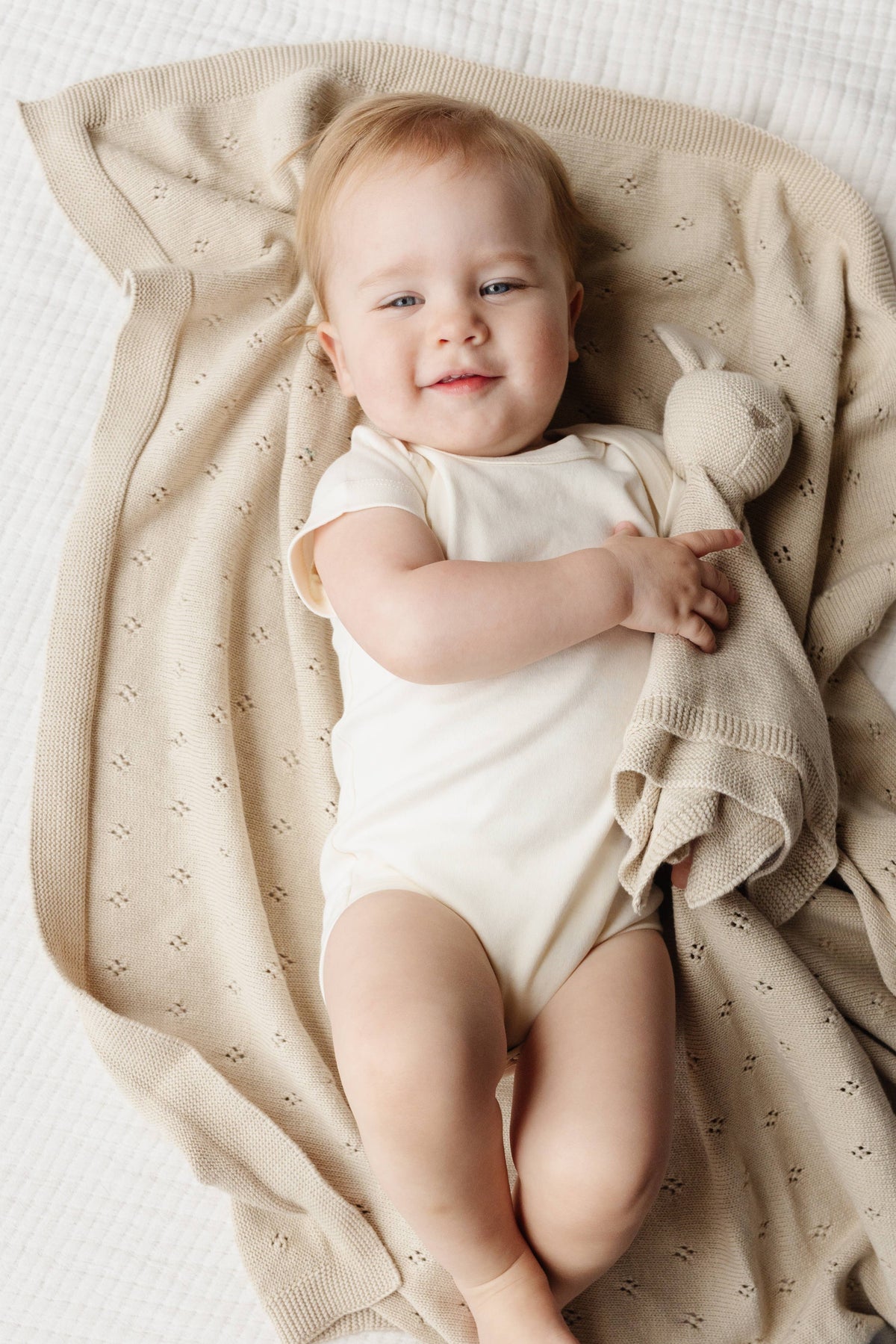 Lovey Bunny Birch Cotton Baby Gift Newborn Blanket