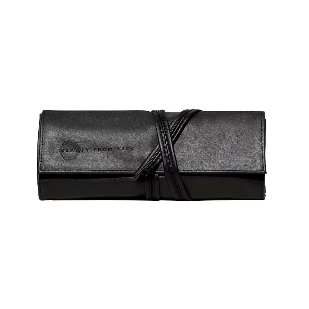 Beauty From Bees 7-Piece Makeup Brush Roll
