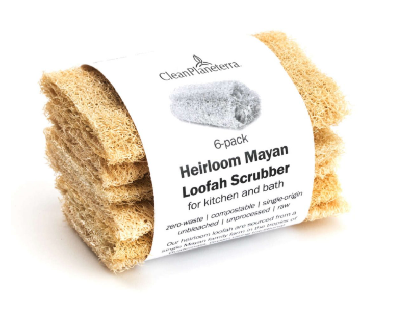 Clean Planeterra Loofah Scrubbers (Pack of 6)