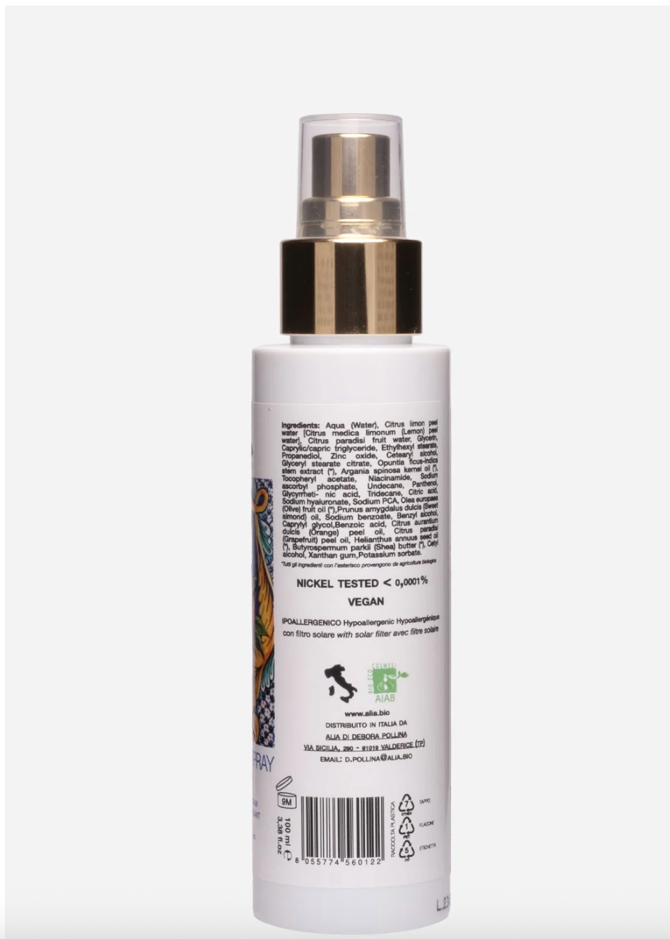CREMA VISO SPRAY ANTIOSSIDANTE ALIA SKIN CARE