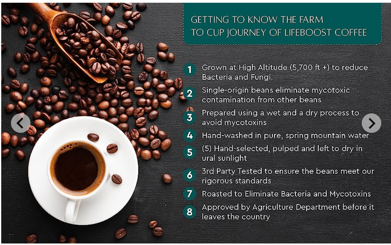 Lifeboost Grata Organic Medium Roast Coffee