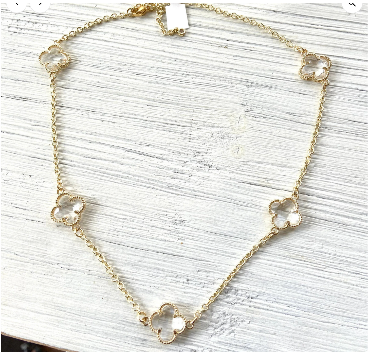Clover quatrefoil medium necklace