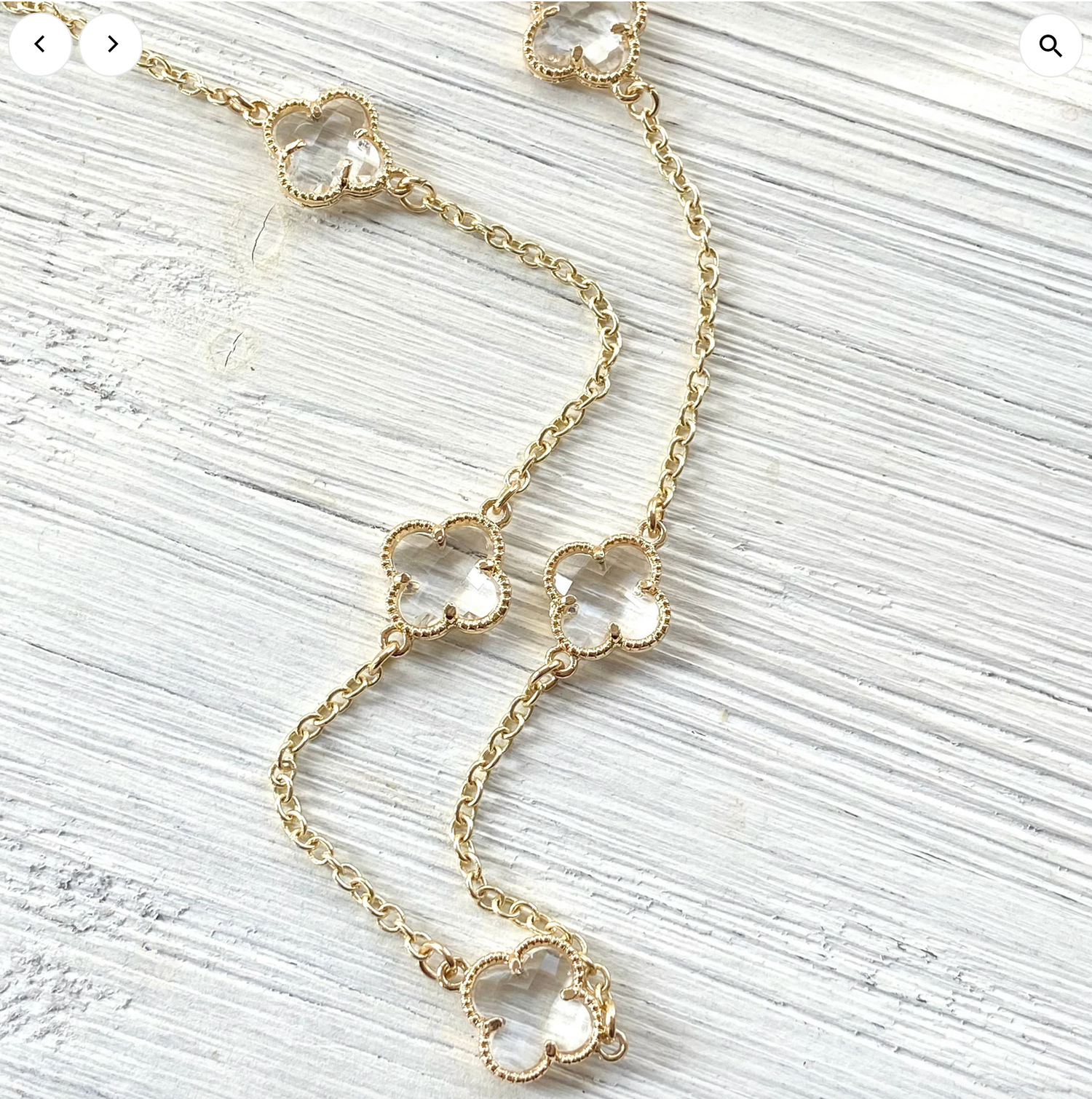 Clover quatrefoil medium necklace