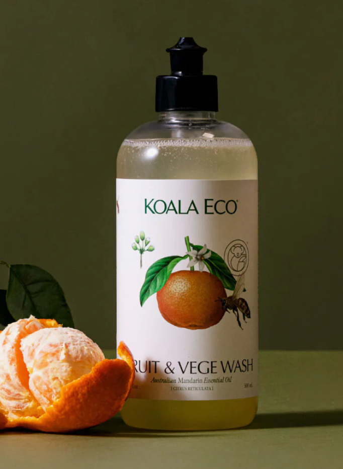 Koala Eco - Mandarin Essential Oil - Fruit & Vegetable Wash - 16.9 oz