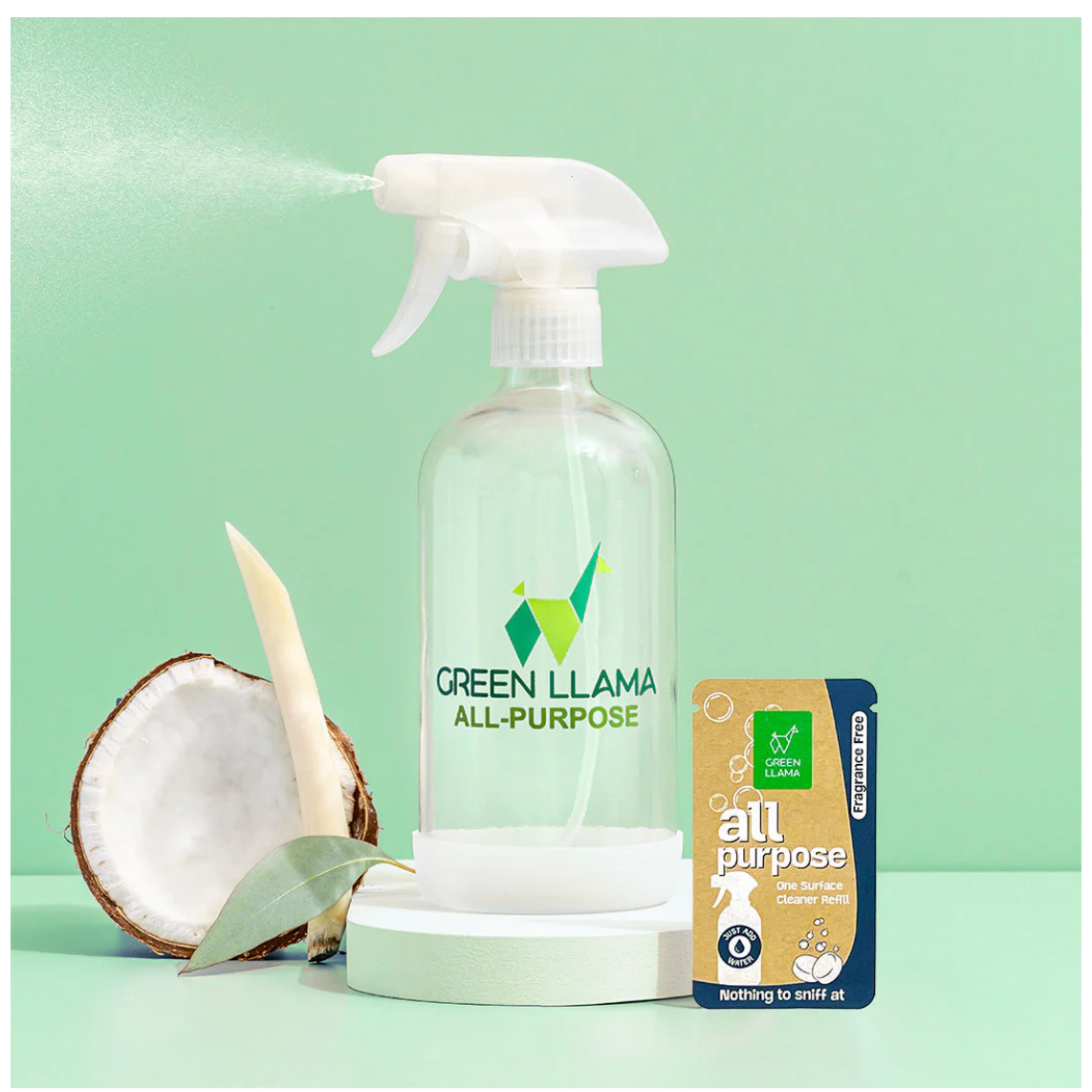 Green Llama Single Spray Cleaners - All Purpose, Glass or Bathroom
